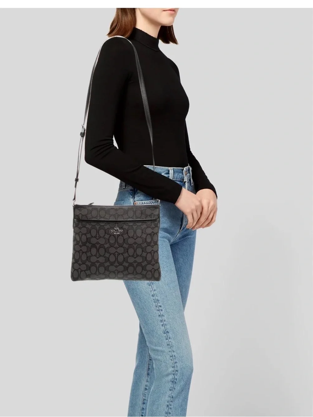 Coach Signature File Bag-Crossbody